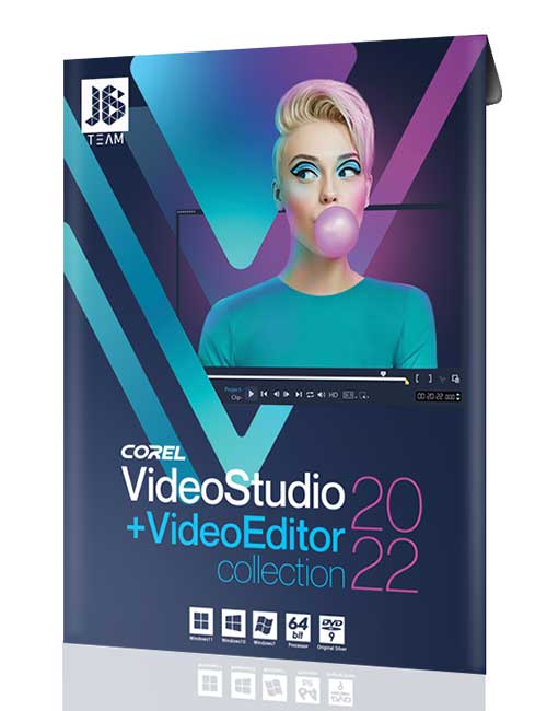 نرم افزار Corel Video Studio 2022 جی بی به همراه نرم افزارهای ویرایش فیلم